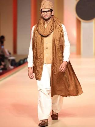 Stylish Jamawar Waistcoat for Special Occasions France Paris Man Collection 2018