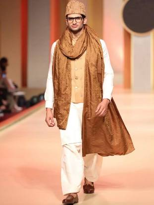 Stylish Jamawar Waistcoat for Special Occasions France Paris Man Collection 2018