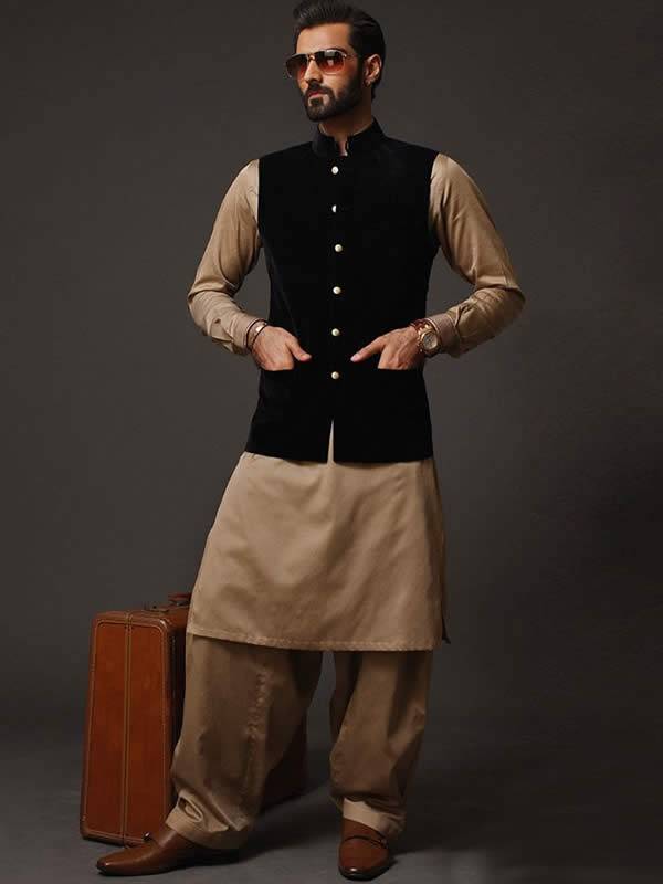 Elegant Mens Waistcoat for Eid from Pakistan Designer Waistcoat Pakistani