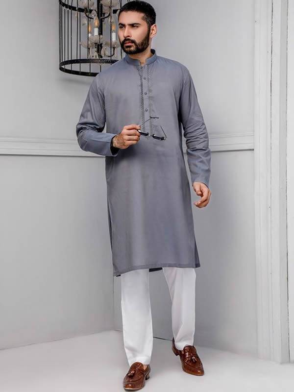 Classic Embroidered Mens Kurta Alrayyan Qatar Kurta USA