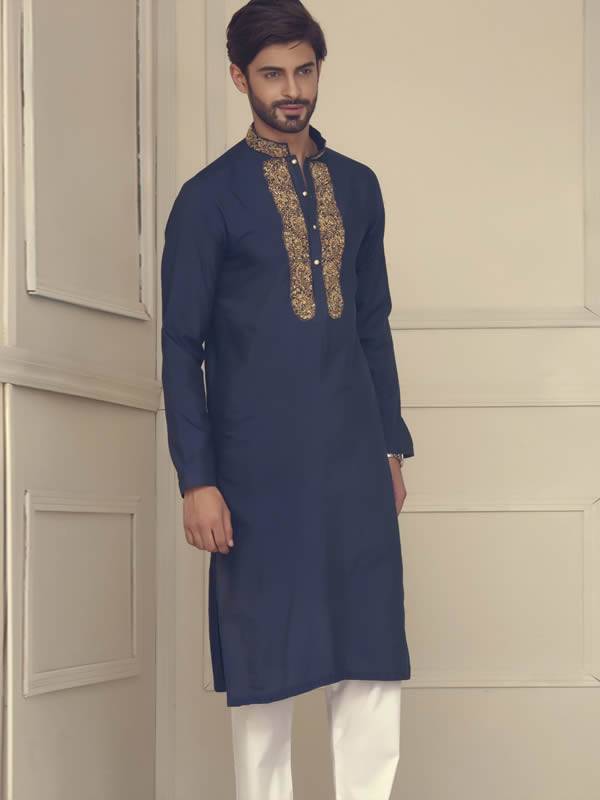 Classic Embroidered Mens Kurta Northridge California CA USA Indian Menswear