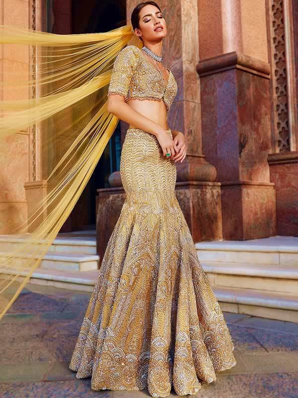 Bridal Mermaid Lehenga Manchester UK Faraz Manan Mermaid Lehenga