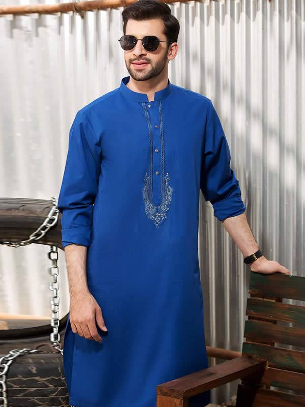 Branded Mens Kurta Shalwar Suits Leicester London UK Embroidered Kurta