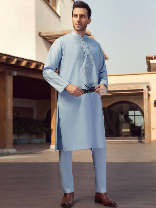 Smart Looking Mens Kurta Pajama Suits Coventry London UK Indian Menswear