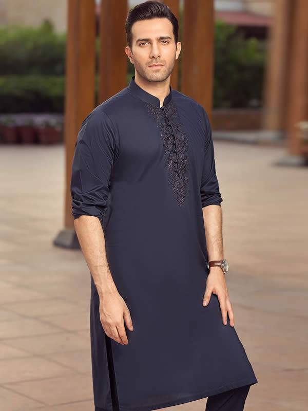 Branded Mens Kurta Pajama Suits Leicester London UK Embroidered Kurta