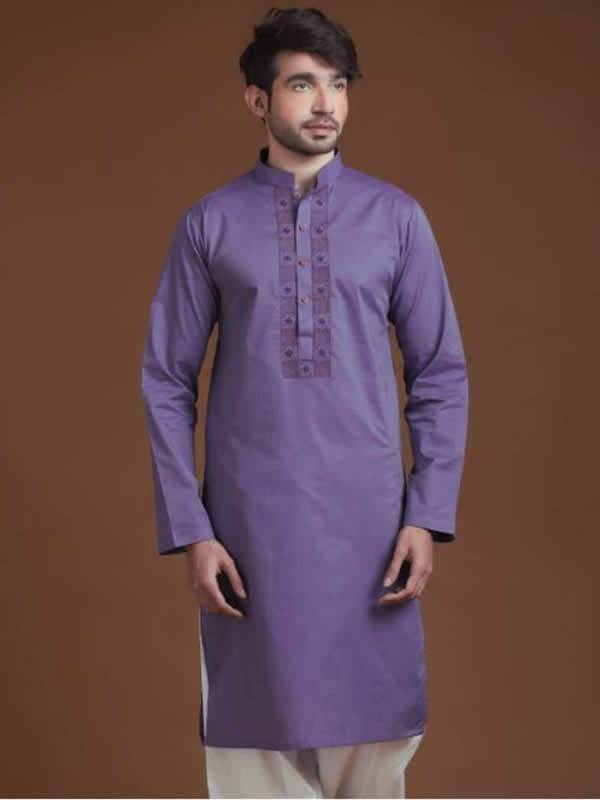 Stylish Embroidered Kurta Shalwar Suits Los Angeles California Indian-Kurta