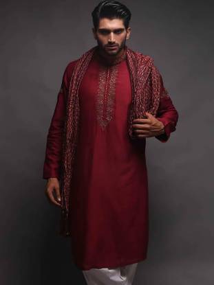 Dashing Embroidered Kurta Shalwar Suits Scotland Glasgow UK Man Collection 2018