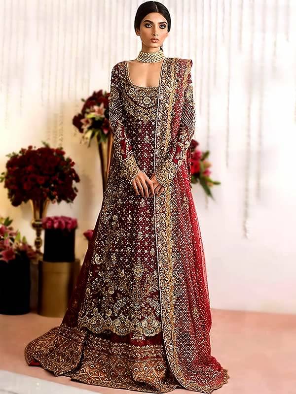 Black VELVET Pakistani Bridal Dress, Deep at Rs 1499 in Surat | ID:  2849703020288