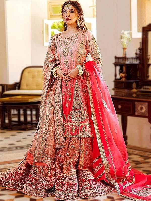 Latest Best Bridal Barat Dresses Designs UK USA Canada Australia Lehenga for Barat Mohsin Naveed Ranjha, MNR Bridal