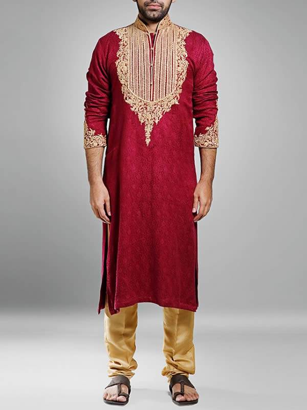 Embroidered Kurta Design for Mens Illinois Chicago Mens Collection 2018