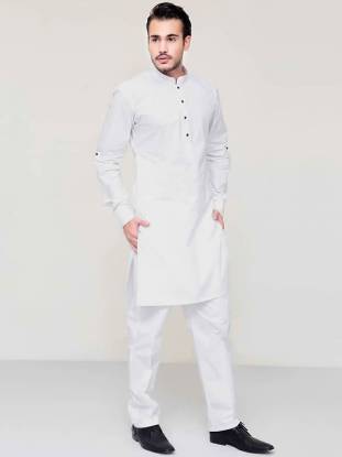 Cotton White Kurta Pajama Manitoba Canada Mens Kurta Pajama