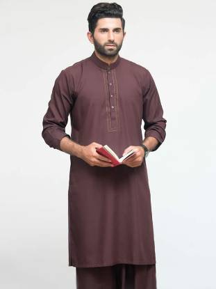 Elegant Embroidered Kurta for Eid Pakistan Wash and Wear Kurta