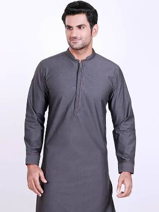 Slate gray Glamorous Formal Kurta Suit Abu Dhabi UAE Dubai