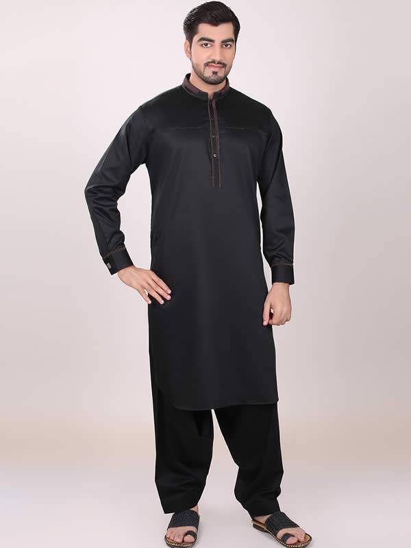 Glowing Black Kurta Suit For Mens (Orlando Miami FL) Florida