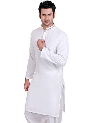 Glowing White Kurta Suit For Mens Stockholm Sweden