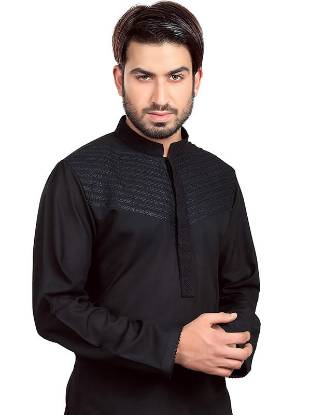 Glamorous Formal Kurta Suit in Black Saihat Al Qatif Saudia Arabia