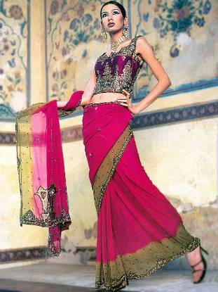 Indian Wedding Saree Buy Chiffon Wedding Saree Online UK USA Canada