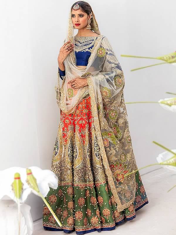 Royal blue walima dresses on sale