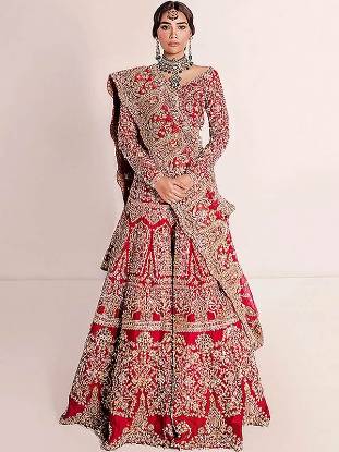 Pakistani Bridal Wear, Bridal Wear Lehenga, Bridal Lehenga, Red Bridal Lehenga Blood Red Lehenga, Red Bridal Dresses, Bridal Lehengas, Red Bridal Lehenga Price, Red Bridal Lehenga Pakistan
