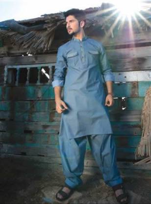 Delicate Blue Gray Kurta Shalwar Suit UK USA Canada Australia Saudi Arabia New Zealand Norway