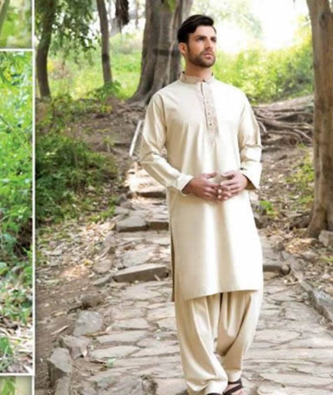 Blond Lavish Kurta Shalwar Suit for Mens UK USA Canada Australia Saudi Arabia New Zealand Norway