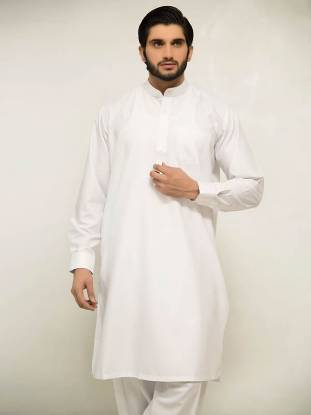 White Mens Kurta Suits Green Street UK Designer Kurta Suit