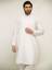 White Mens Kurta Suits Green Street UK Designer Kurta Suit
