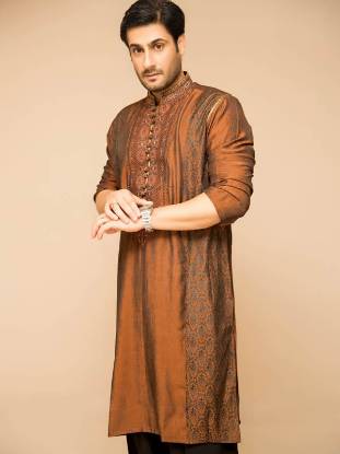 Resplendent Embroidered Kurta Suit for Groom Sugarland Texas TX USA Designer Mens Kurta