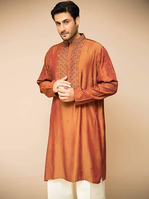 Fascinating Embroidered Groom Kurta Suit Katy Texas TX US Desiginer Kurta Designs