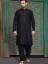 Enrapturing Black Embroidered Mens Kurta Shalwar Suit Syracuse New York NY US Groom Kurta