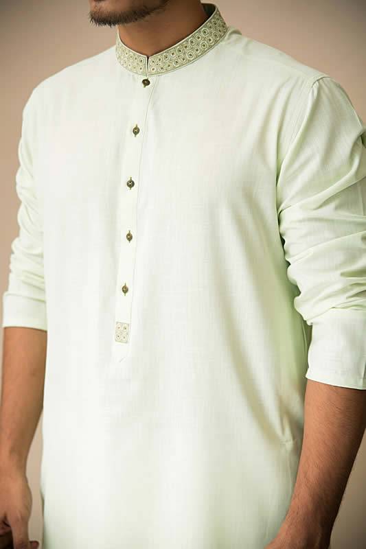 Stylish Embroidered Kurta Suit for Eid Jackson Heights New York NY USA Mens Kurta Suits