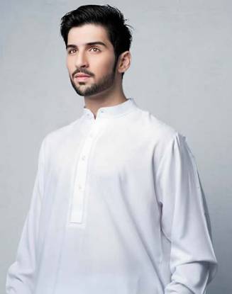 Magnificent Embroidered Kurta Suit Atlanta Georgia USA White Color Embroidered Kurta for Mens