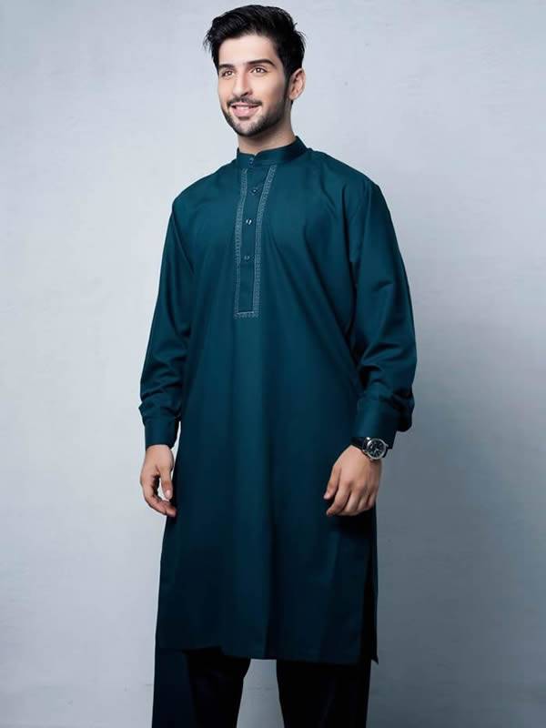 Classy Embroidered Shalwar Kurta Keynes UK Eid Kurta Design Collection