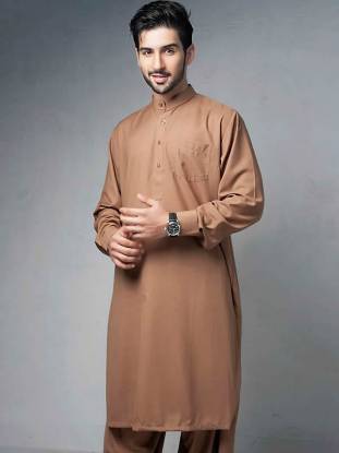 Beauteous Light Brown Shalwar Suits Holland Netherland Kurta Pakistan