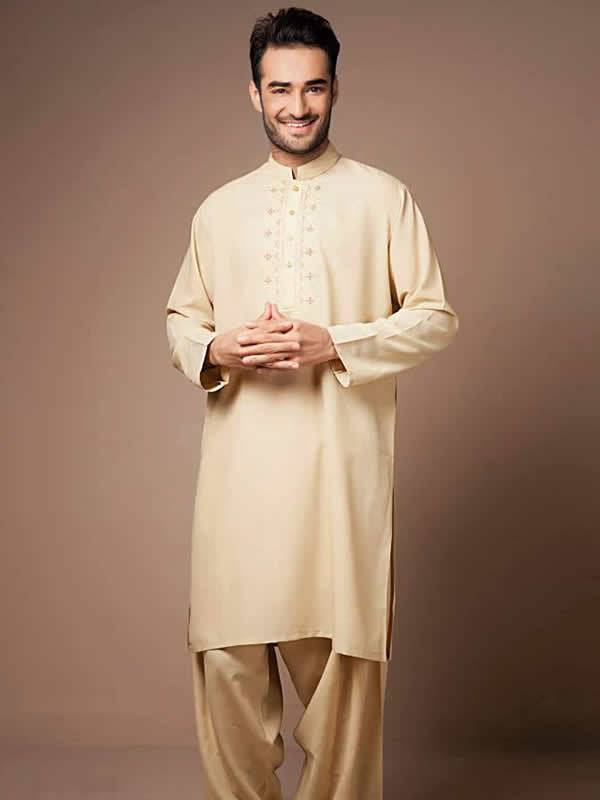 Bonanza Embroidered Formal Kurta Suit for Mens Woking UK Bonanza Kurta Collection