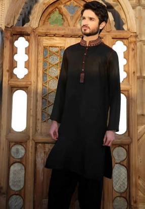 Glamorous Mens Formal Kurta Seal Brown Wedding Kurta Designs Eid and Party Wear Kurta