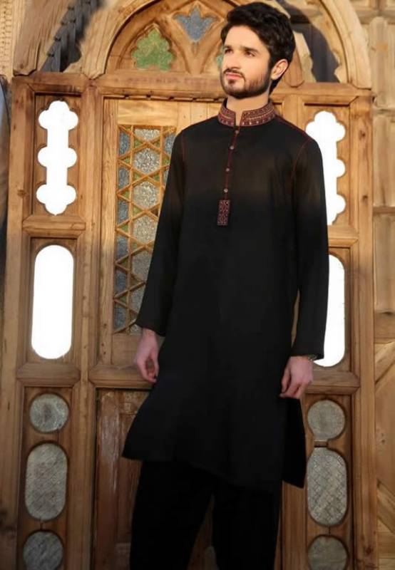 Glamorous Mens Formal Kurta Seal Brown Wedding Kurta Designs Eid and Party Wear Kurta