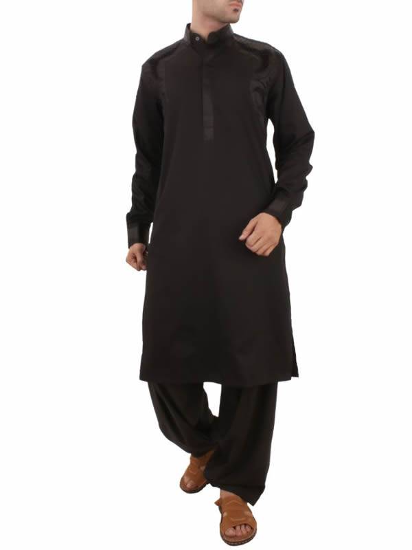 Designer Seal Brown Kurta for Mens Surrey London UK Wedding Kurta Eid Kurta Shalwar