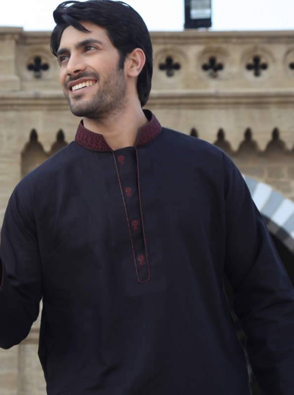 Men's Shalwar Kameez Suits 2013-14 Manchester UK, Embroidered Kurta Salwar for Eid Milton Keynes UK