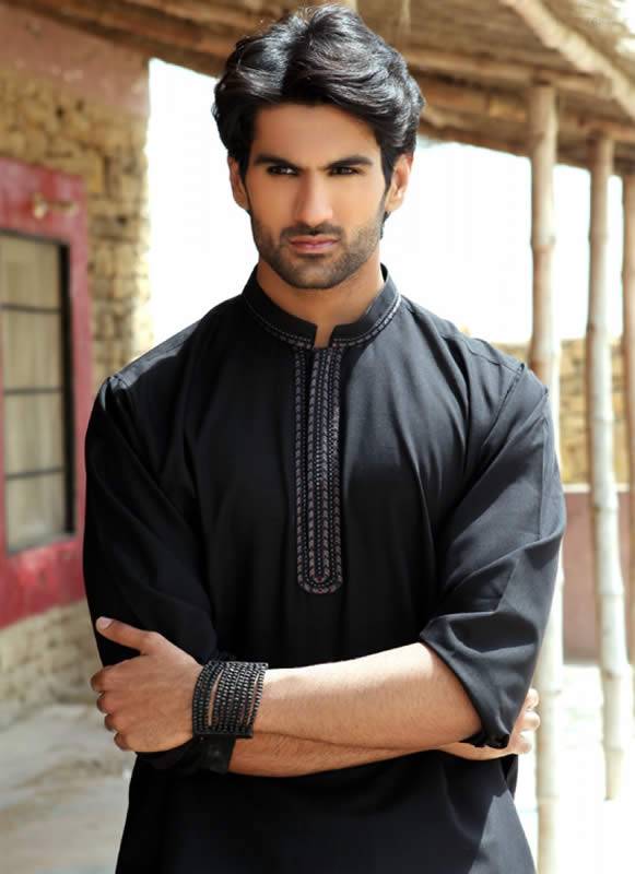 Embroidered Men's Kurta Shalwar Collection 2013 by Eden Robe Fremont California