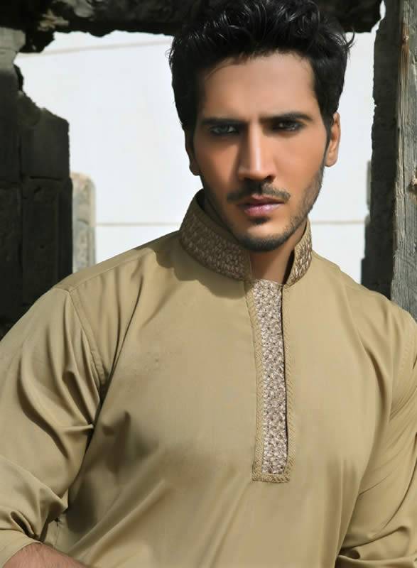 Embroidered Men's Kurta Shalwar Collection 2013 by Eden Robe Fremont California