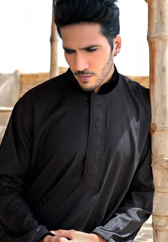 Embroidered Men's Kurta Shalwar Collection 2013 by Eden Robe Bedford Queens Park UK