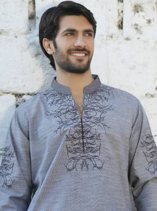 Designer Men's Kurta Collection 2013 Chicago Illinois, Eden Robe Embroidered Kurta Suits 2013