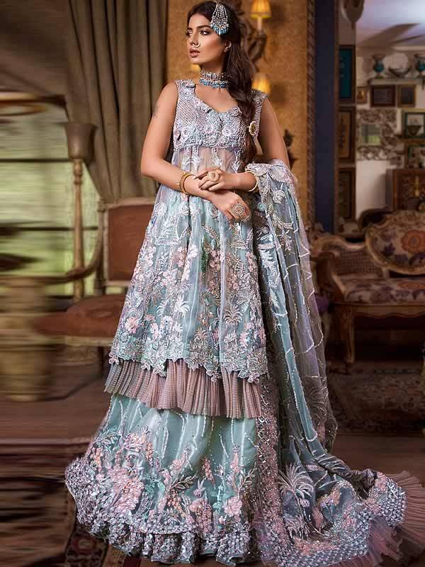 Pakistani Anarkali Bridal Lehenga Sutton UK Asifa Nabeel Anarkali Bridal Lehenga