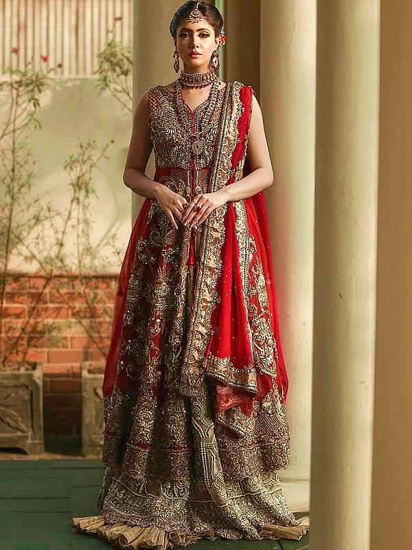 Red Bridal Dresses Newcastle UK Pakistani Bridal Dresses Asifa Nabeel Red Bridal Dresses