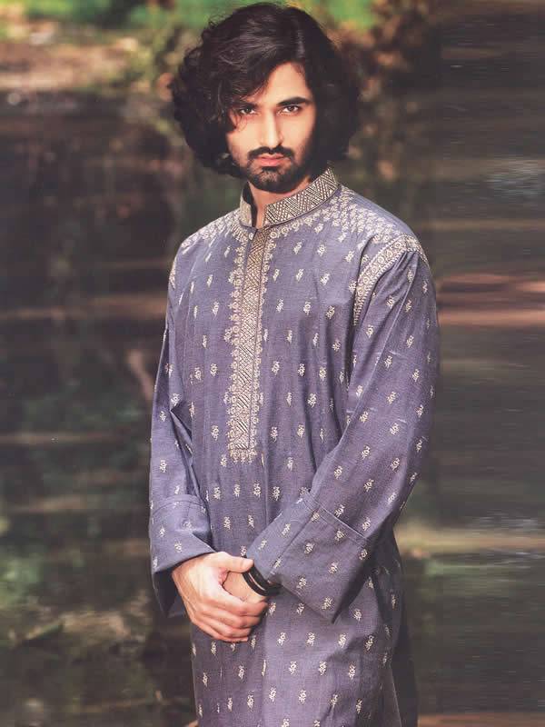 Punjabi Kurta Suits, Eid Kurtas Pakistan, Men's Kurta For Eid, Umer Saeed Kurta Collection 2011