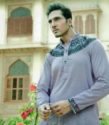 Pakistani Men's Shalwar Kameez, Men Designer Clothes, Amir Adnan Kurta, Junaid Jamshed Kurta