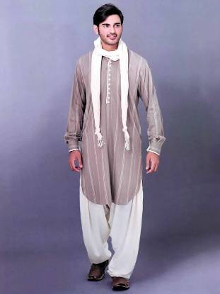 Hand Embroidered Kurta, Bridal Salwar Kameez, Designer Men's Suit, Indian Pakistani Shalwar Kameez