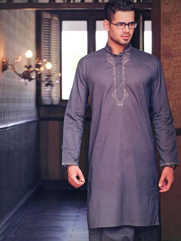 Hand Embroidered Kurta, Bridal Salwar Kameez, Designer Men's Suit, Indian Pakistani Shalwar Kameez