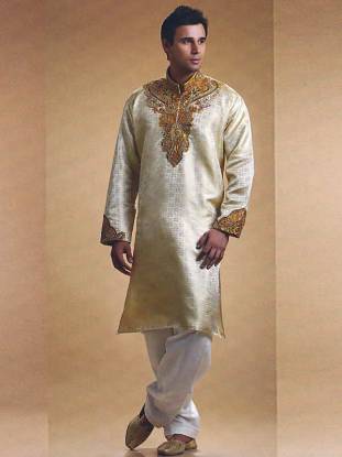 hand embroidered kurta, silk embroidered kurta, kurta sherwani, designer kurta, mens kurta